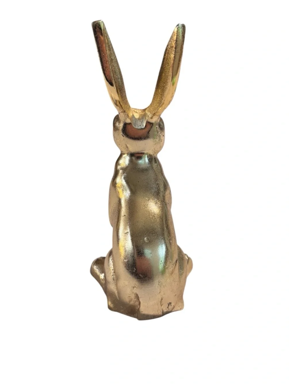 Gold Rabbit cast metal 8 1/2” Figurine Decorative Accent - Picture 5 of 8
